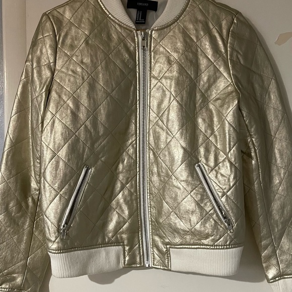 Golden Metallic winter jacket - Picture 7 of 7